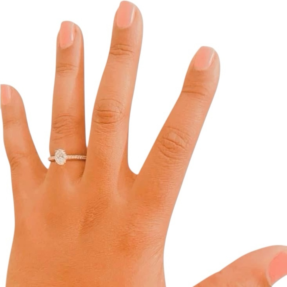 Neil Lane Engagement Ring 1-1/2 ct tw Diamonds 14K Rose Gold Size 7